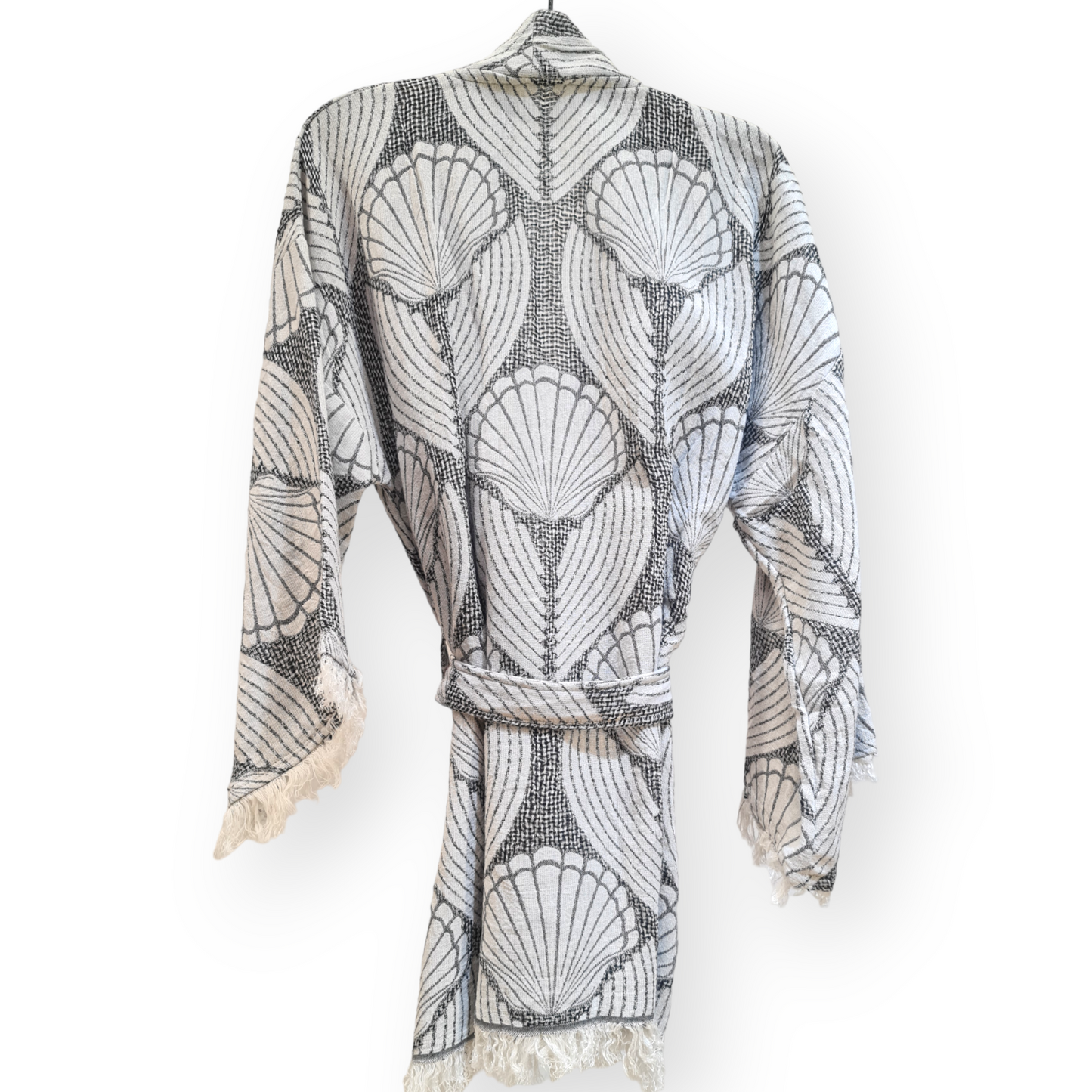 Hand-Woven Natural Cotton Wicker Design Kimono