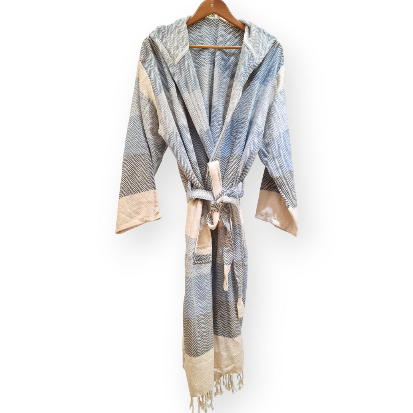 Natural Cotton Turkish Towel Pestemal Bathrobe