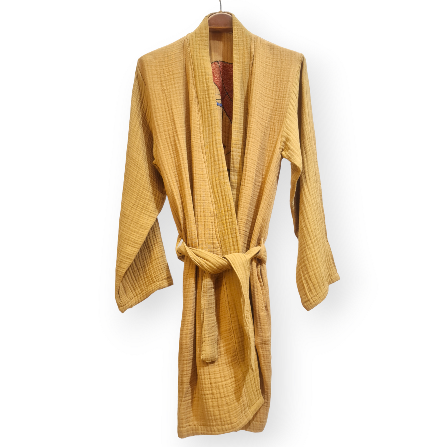 Natural Cotton Hand Embroidered Kimono