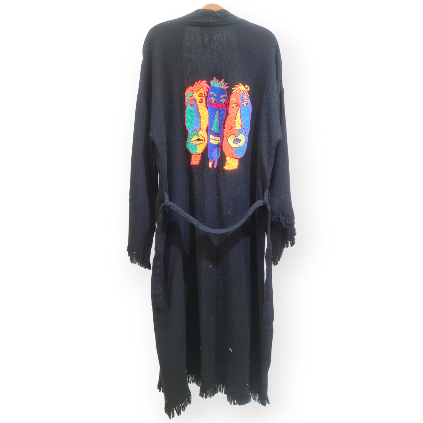 Natural Cotton Hand Embroidered Kimono