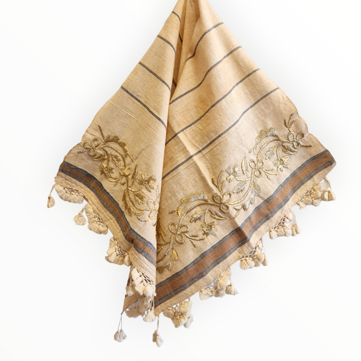 Silk Embroidery Antique Ottoman Turkish Towel