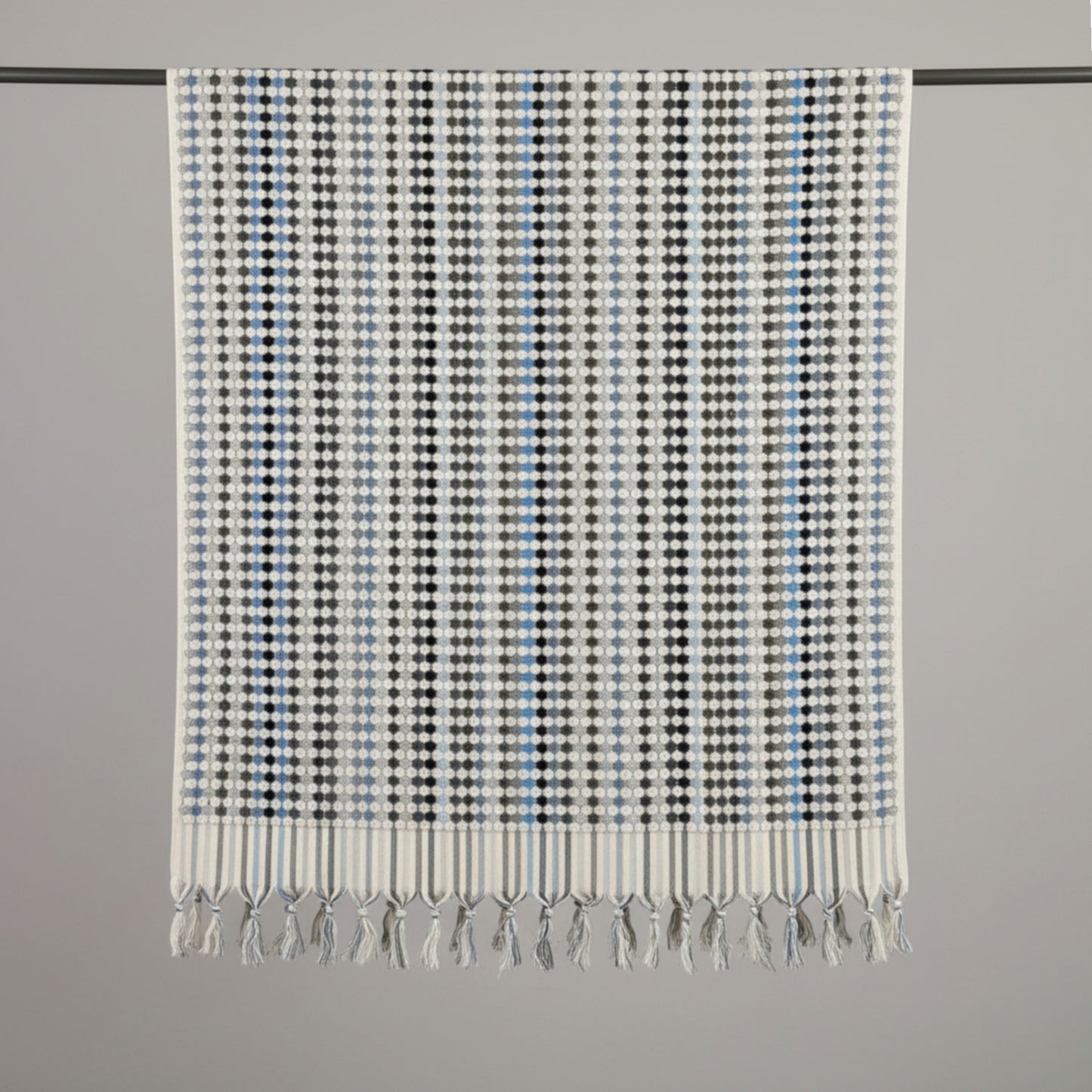 Turkish Hammam Bath Terry Towel Indigo Shades Dotted