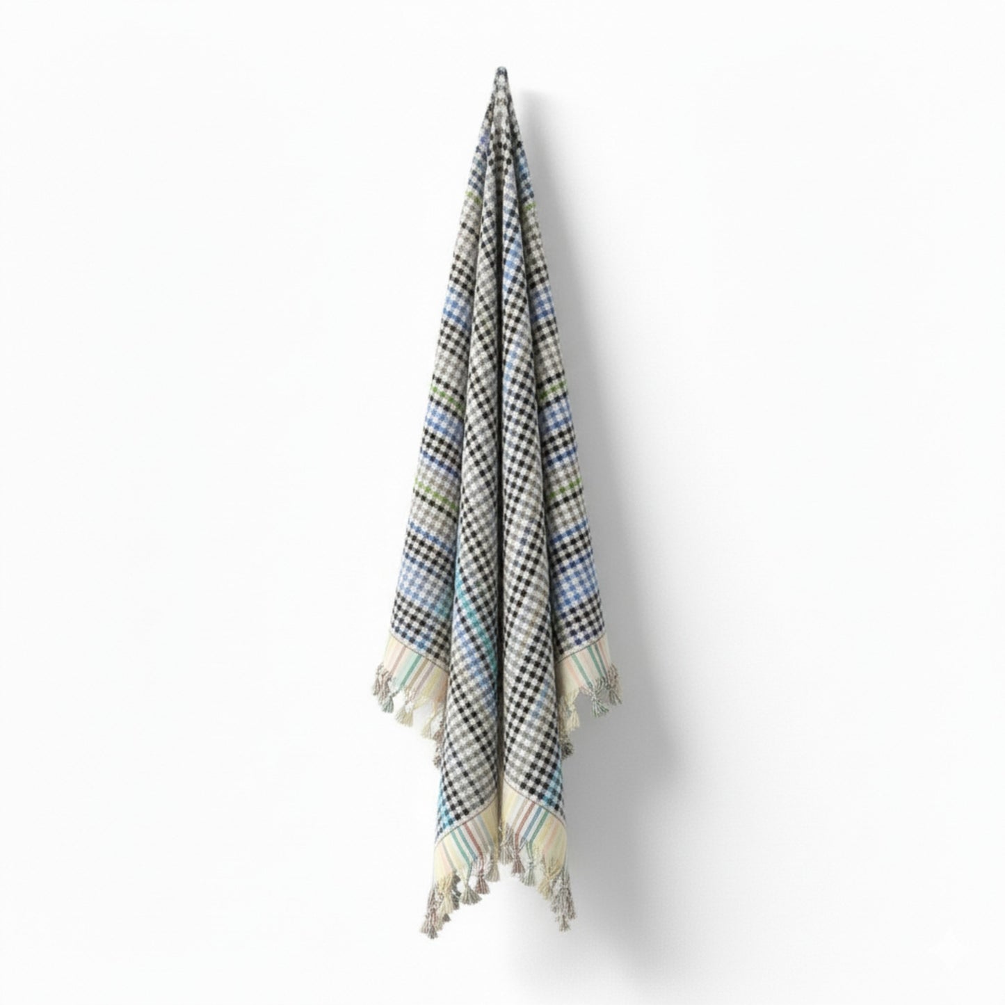 Turkish Hammam Bath Terry Towel Indigo Shades Dotted