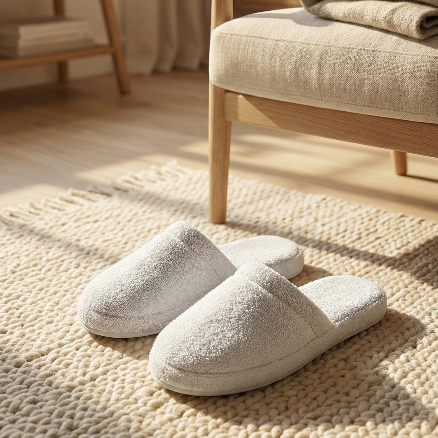 Turkish Terry Towel Slippers — Ultra Soft, Natural Cotton, Cozy & Hygienic