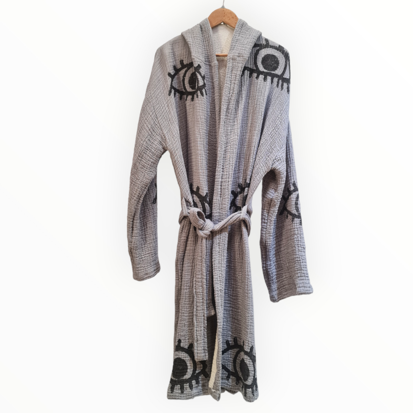 Turkish Towel Evil Eye Kimono Kaftan Bathrobe