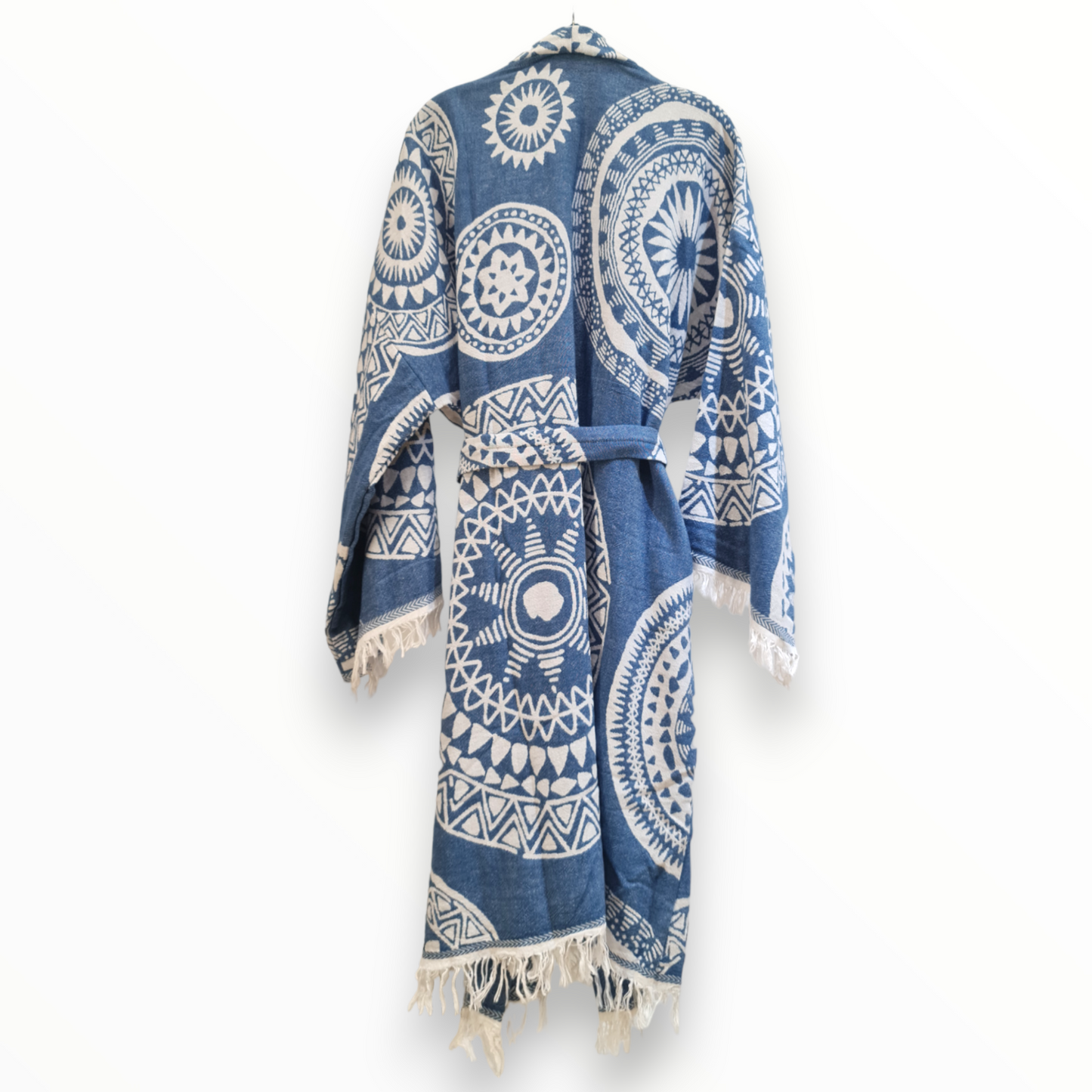 Turkish Towel Mandala Kimono Kaftan Bathrobe - Mandala Kimono Robe