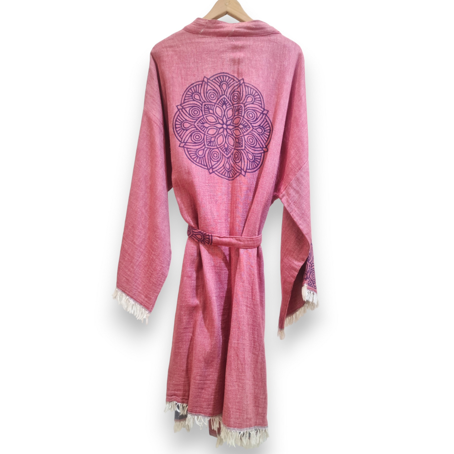 Turkish Towel Mandala Kimono Kaftan Bathrobe - Mandala Kimono Robe