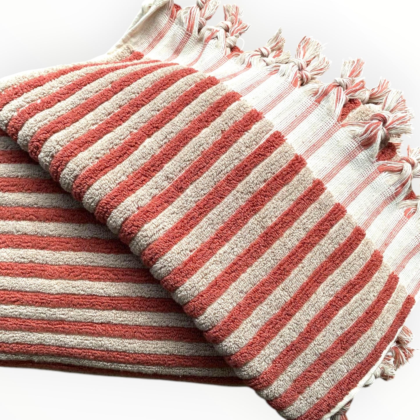 Turkish Terry Towel Natural Cotton Hand Woven Set