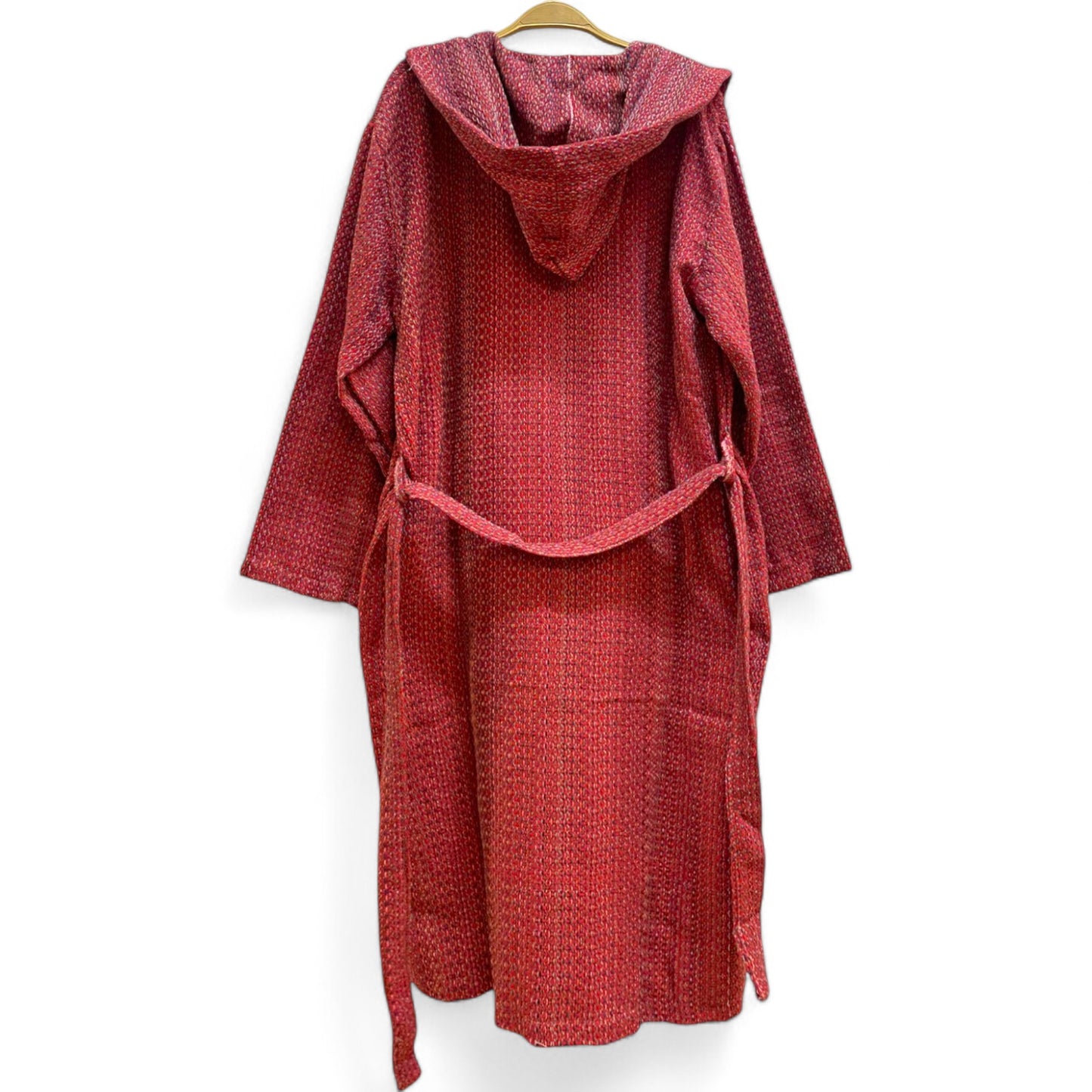 Diamond Design Turkish Towel Pestemal Bathrobe - Hooded & Unisex