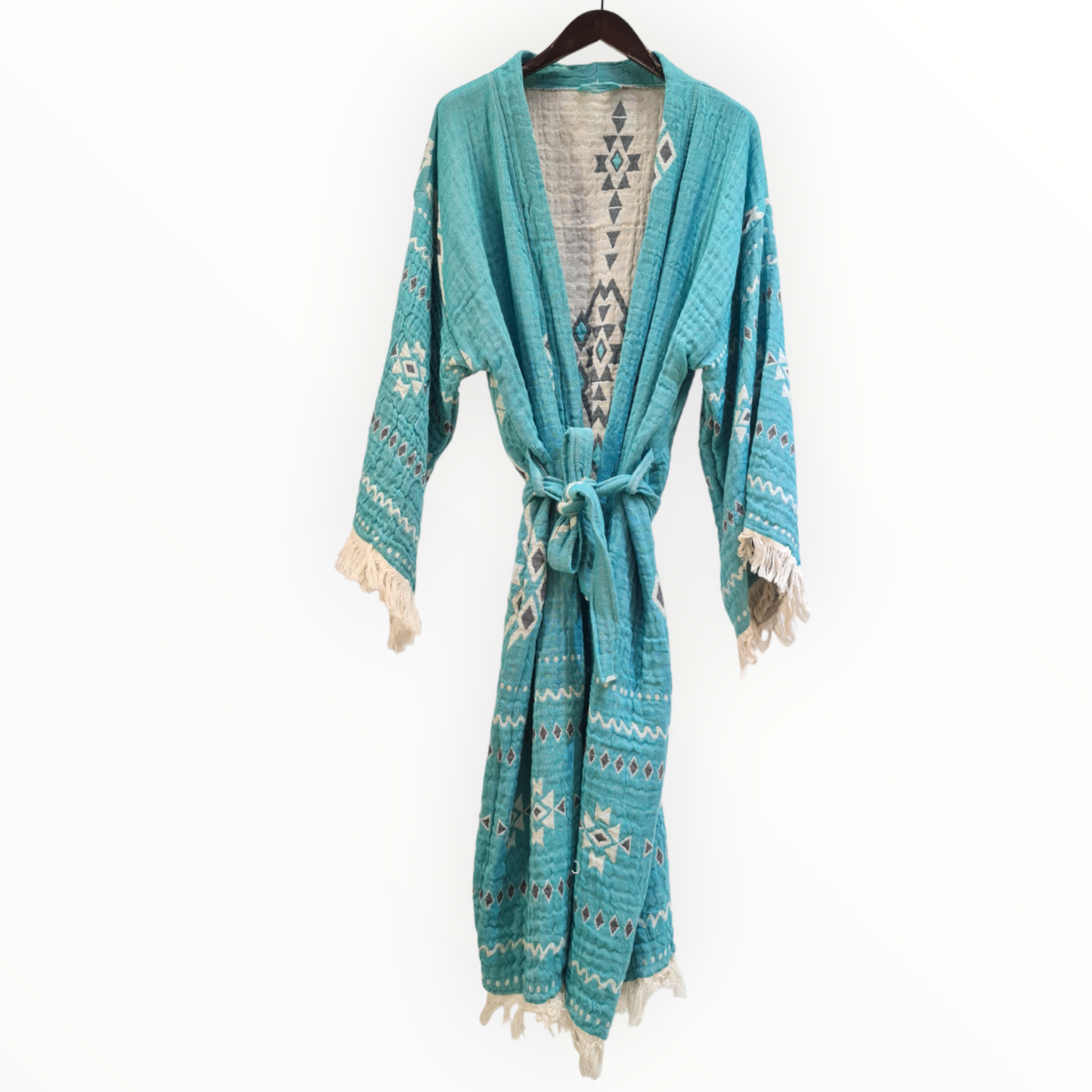 Turkish Towel Turkish Kilim Design Kimono Kaftan Bathrobe