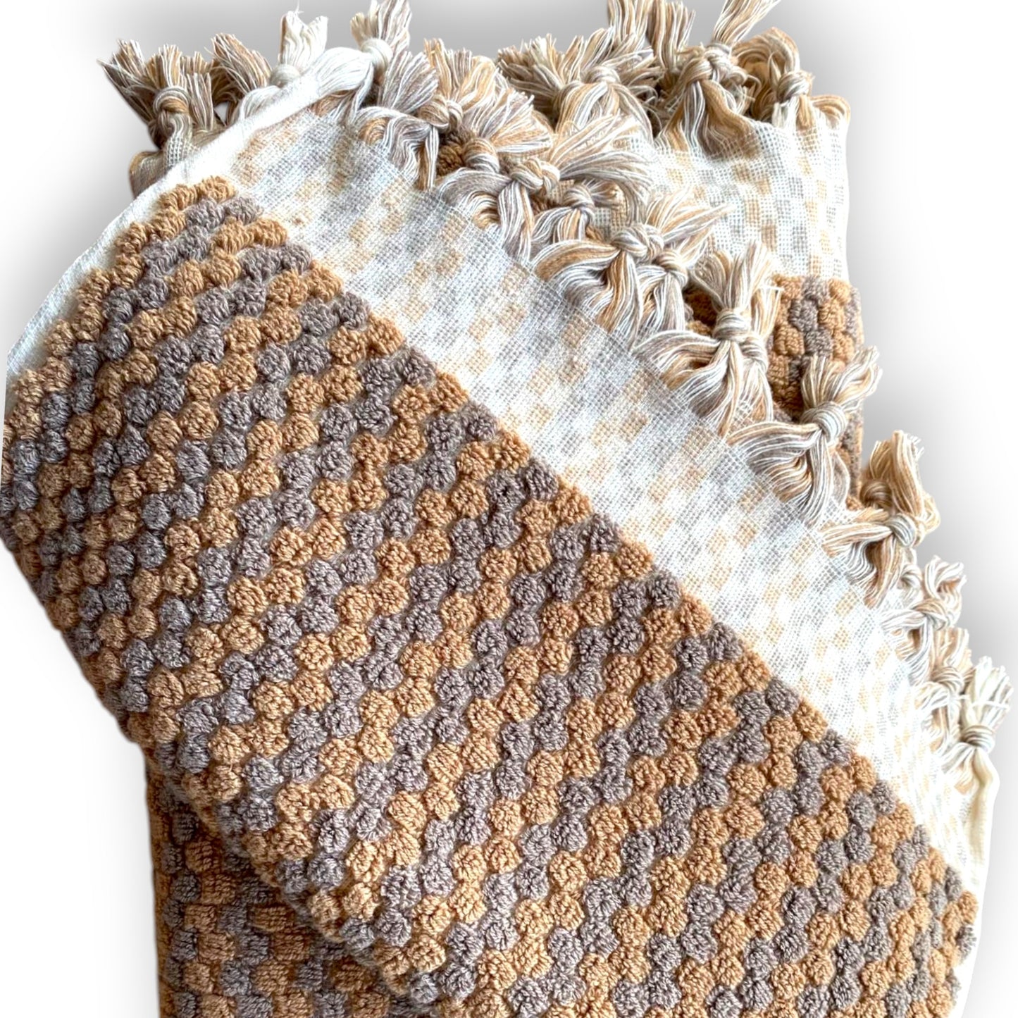 Turkish Terry Towel Natural Cotton Hand Woven Set