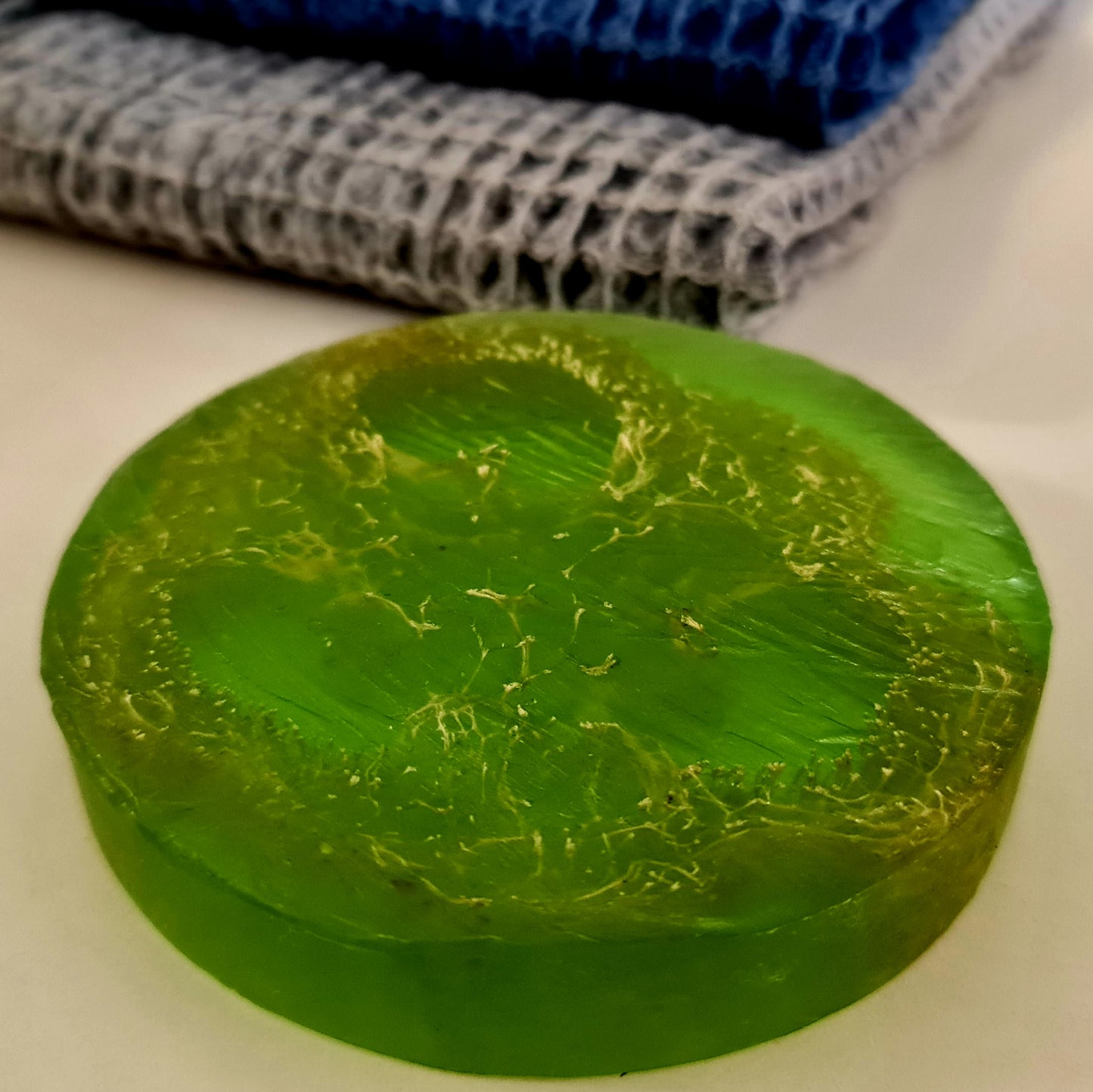 Pumpkin Fiber Green Apple Soap