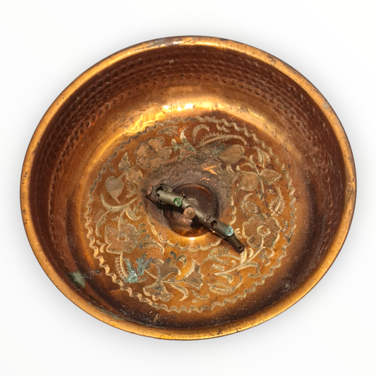 Antique Turkish Hammam Bowl - Turkish Bath Copper Bowl