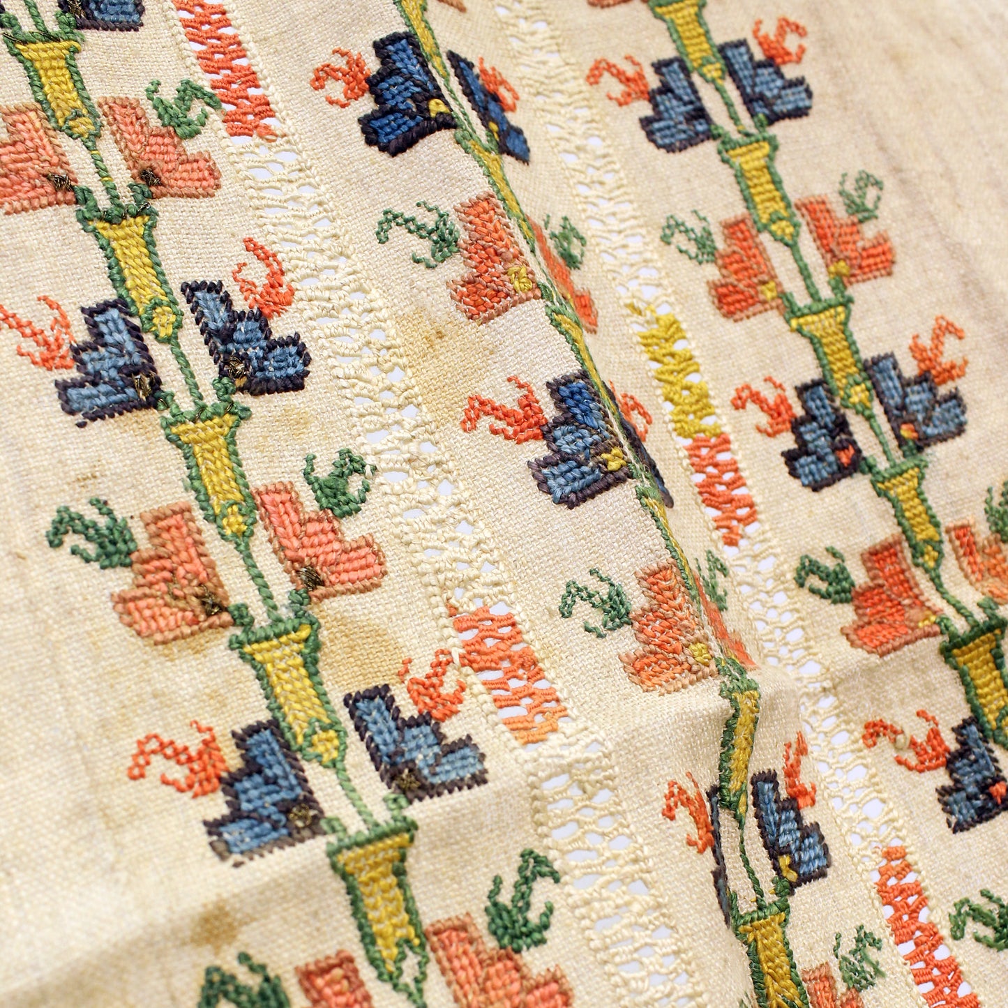 Antique Ottoman Anatolian Embroidered Textile