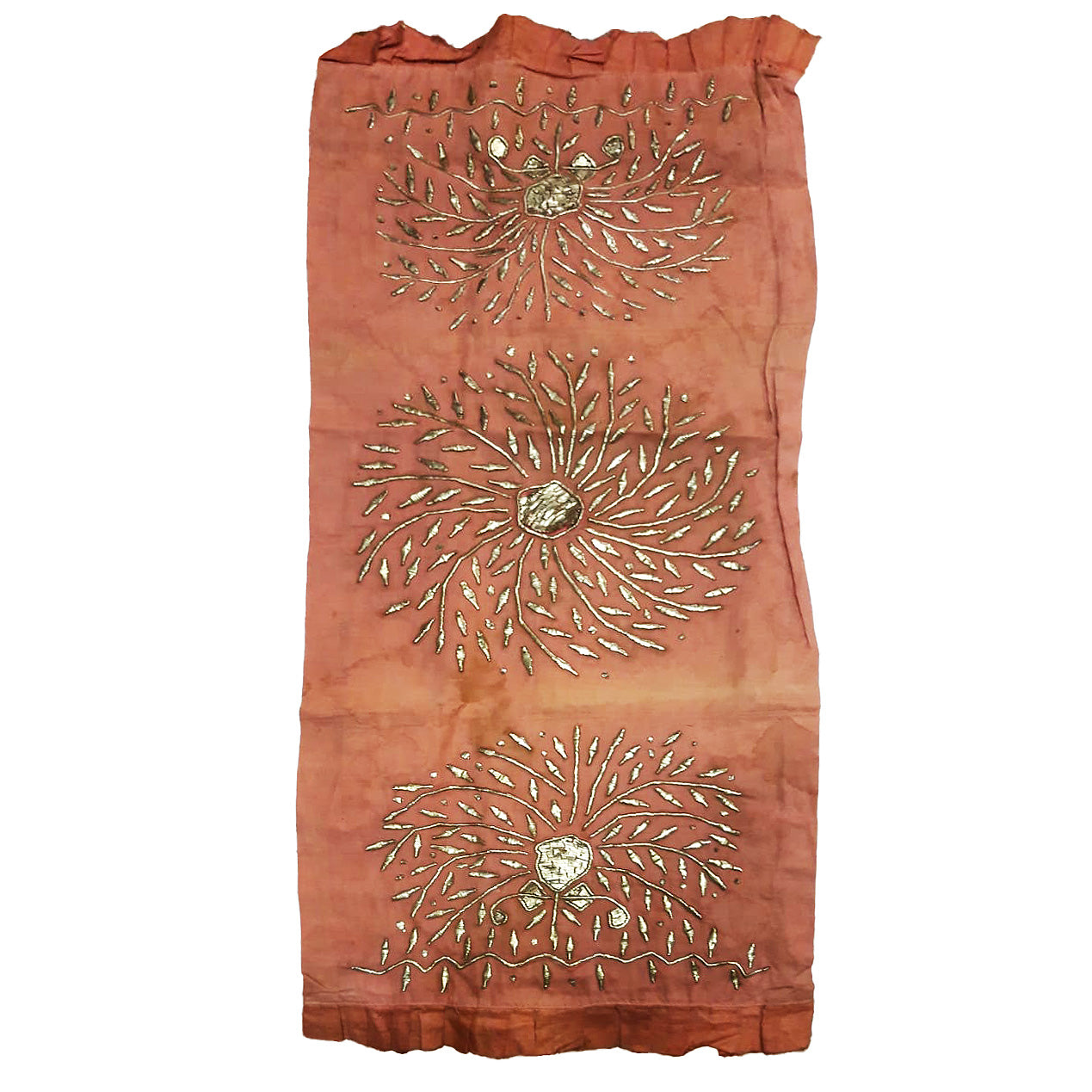 Antique Original Handmade Ottoman Silk Decorated Textile