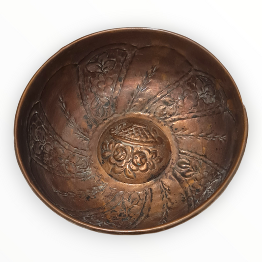 Antique Turkish Hammam Bowl - Turkish Bath Copper Bowl