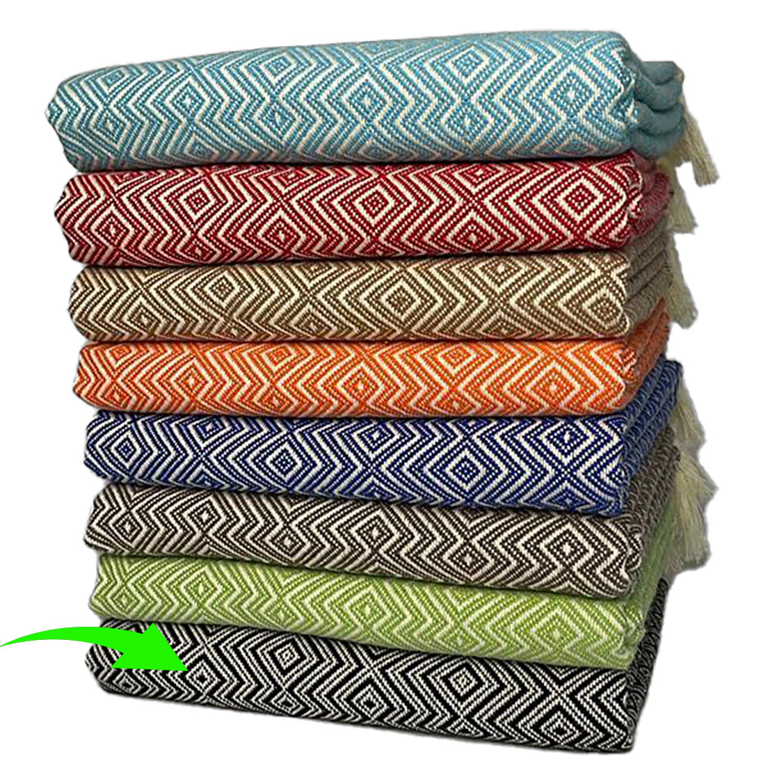 Baklava Design Turkish Towel Pestemal