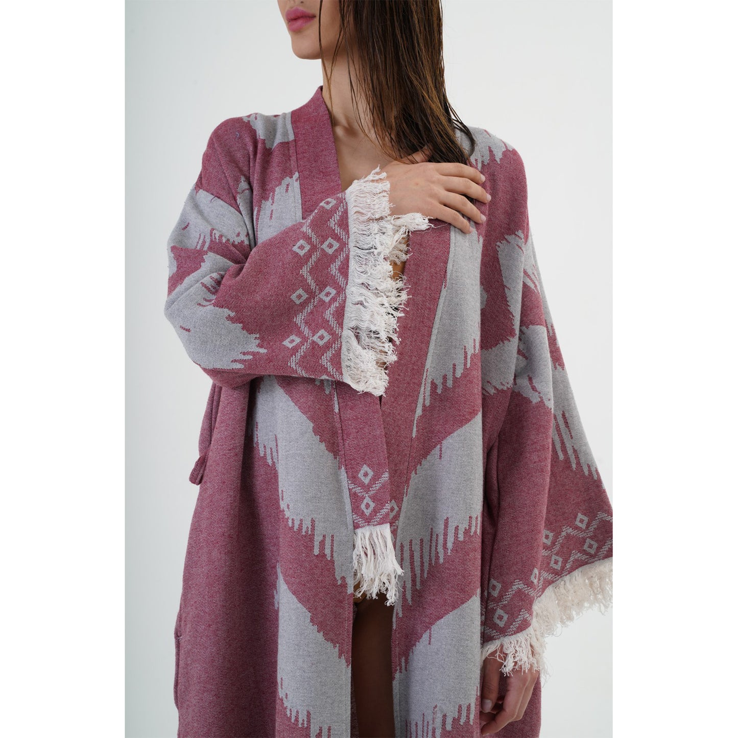 Kimono Turkish Towel Purple