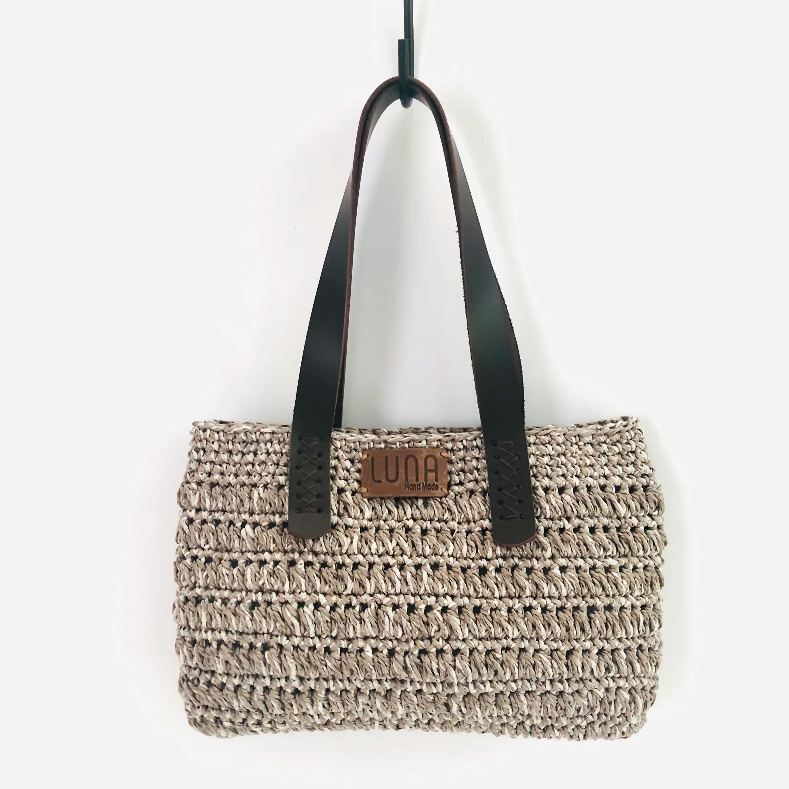 Paper Rope Bag/handmade Bag/straw Bag/straw Purse/hand Woven 