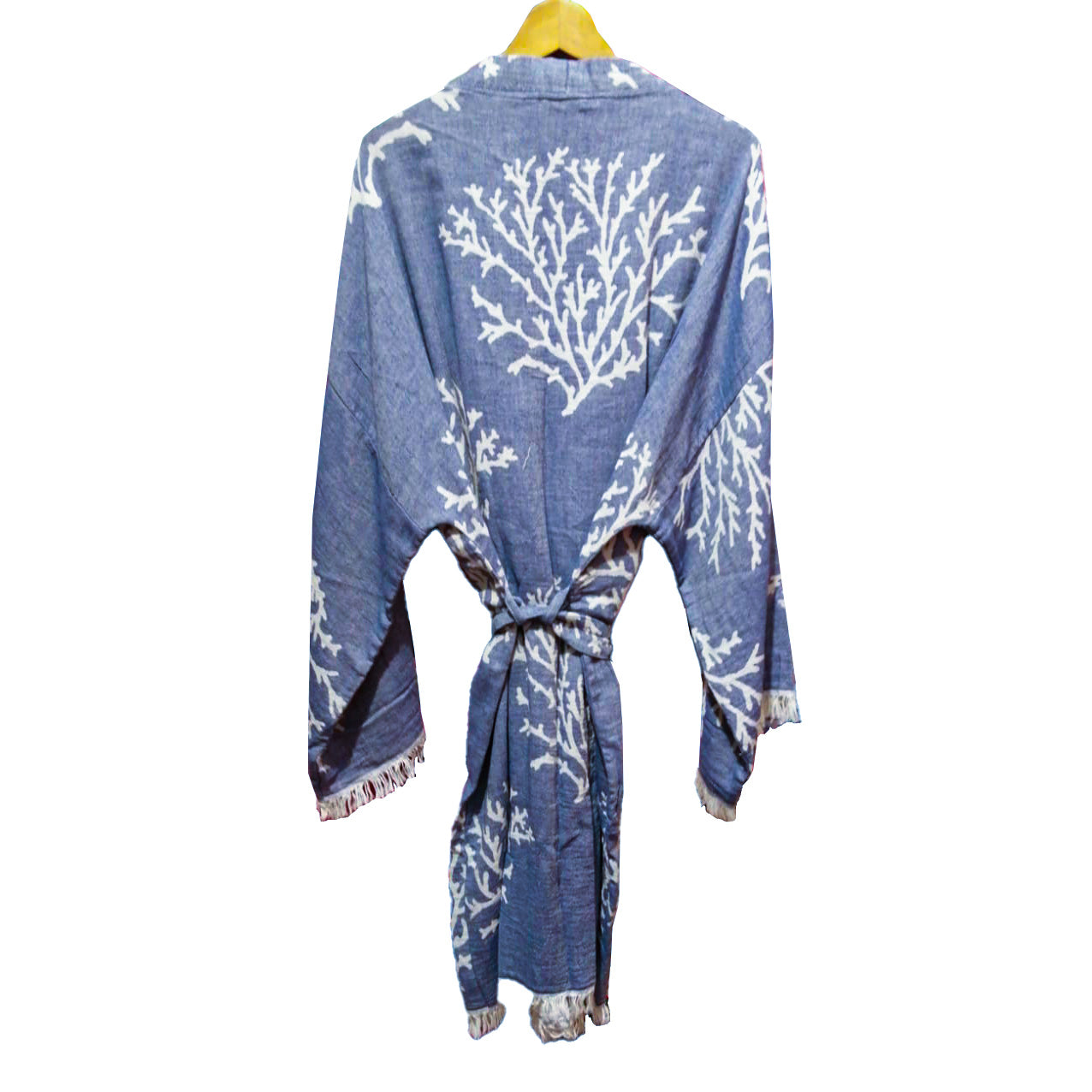 Hand-Woven Natural Cotton Turkish Towel Kimono