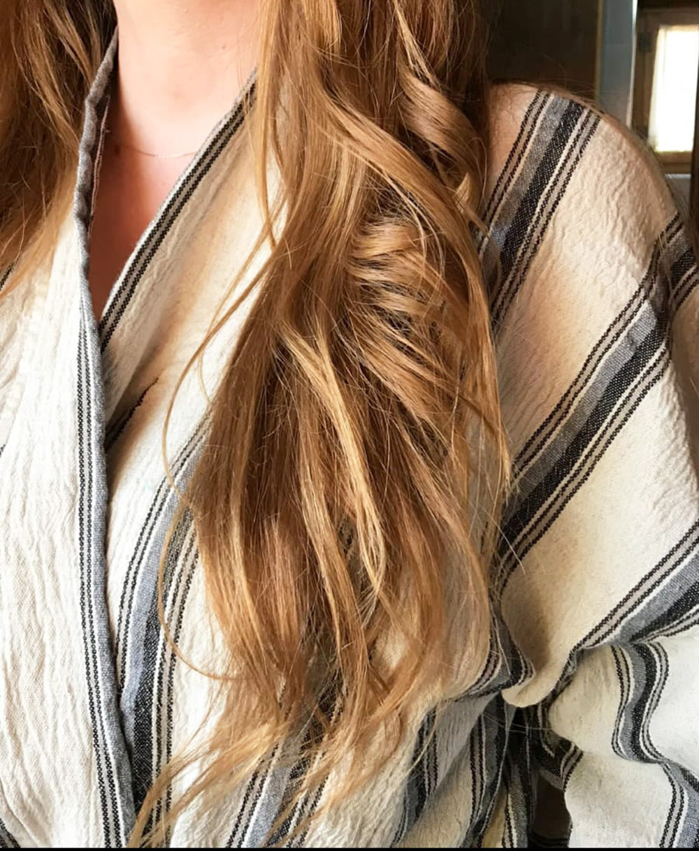 Linen Turkish Towel Bathrobe