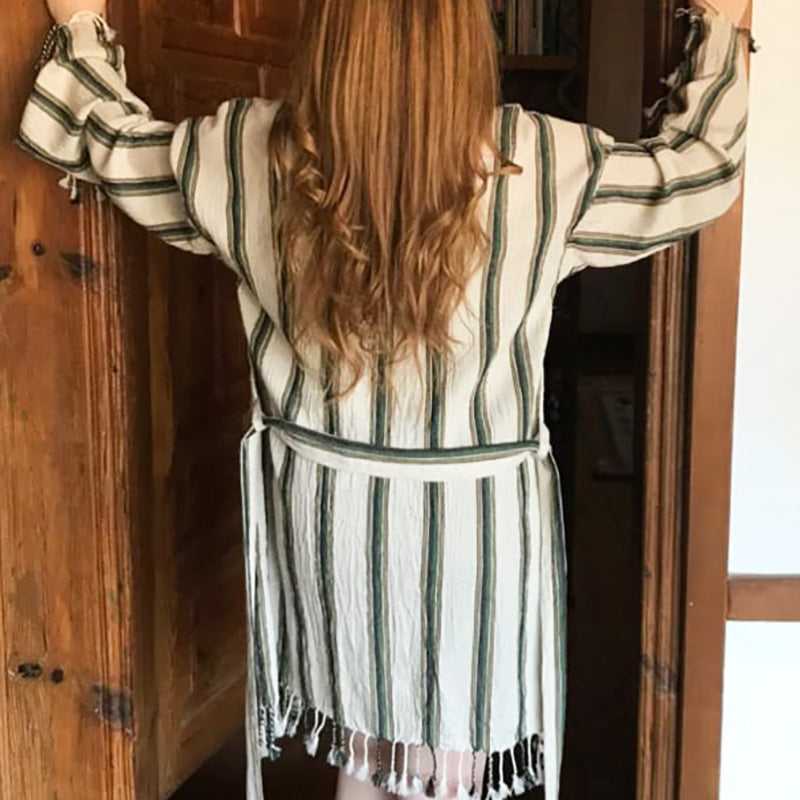 Linen Turkish Towel Bathrobe