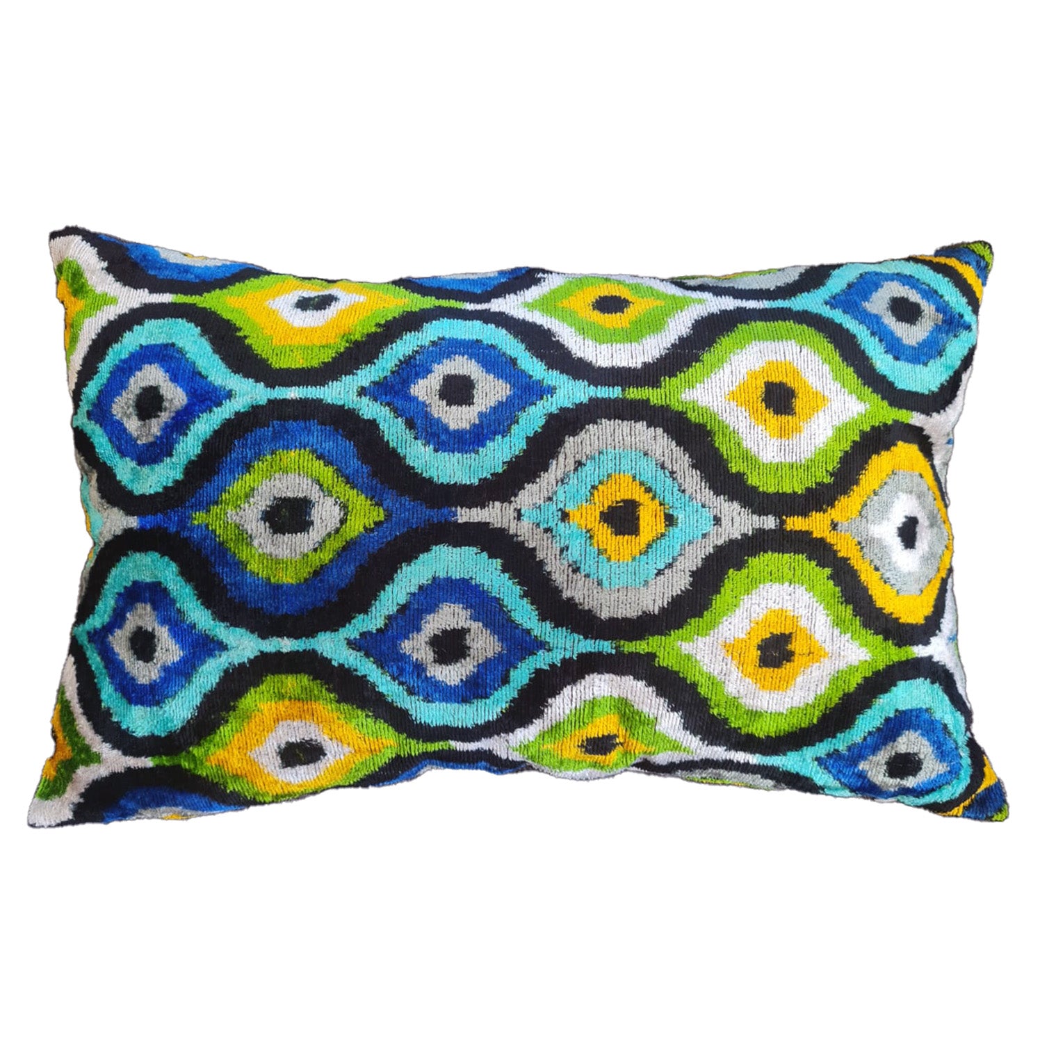 Ikat 2024 velvet pillow