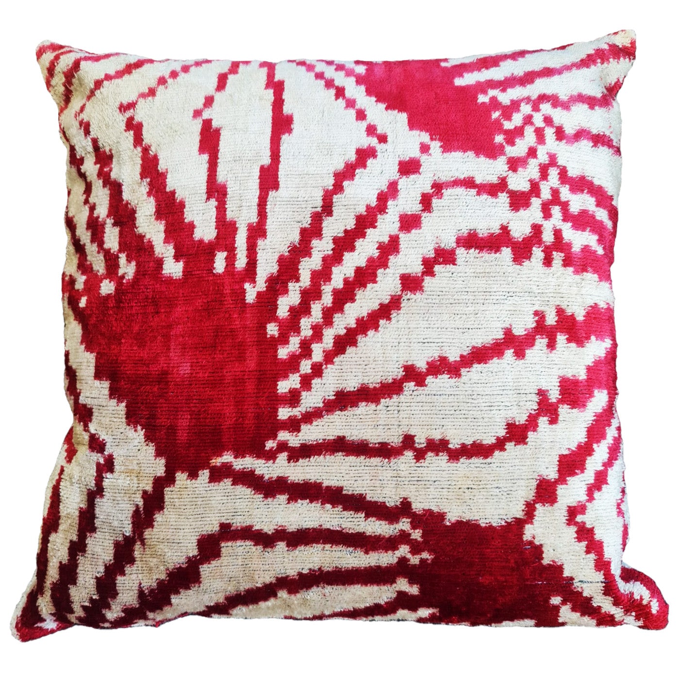 Silk Ikat Velvet Cushion Cover