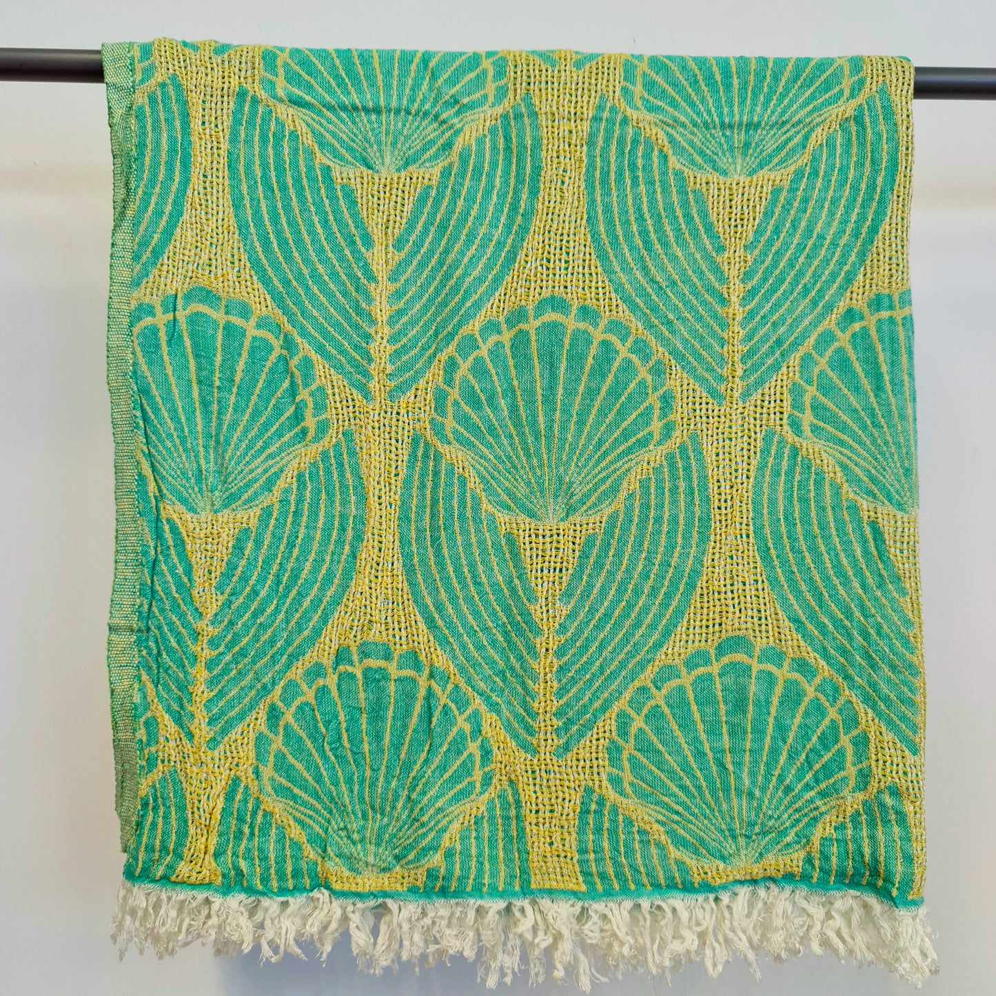 Jacquard Design Natural Cotton Turkish Towel Pestemal