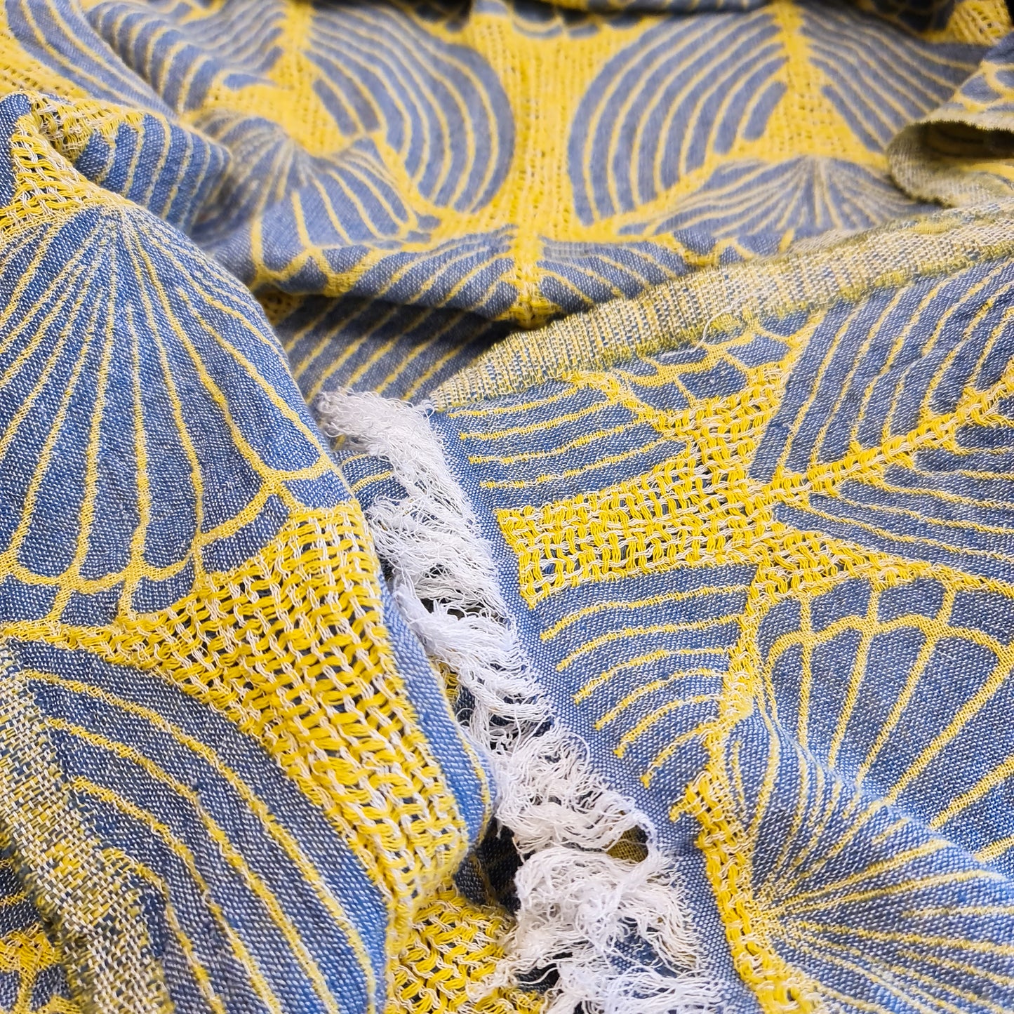 Jacquard Design Natural Cotton Turkish Towel Pestemal