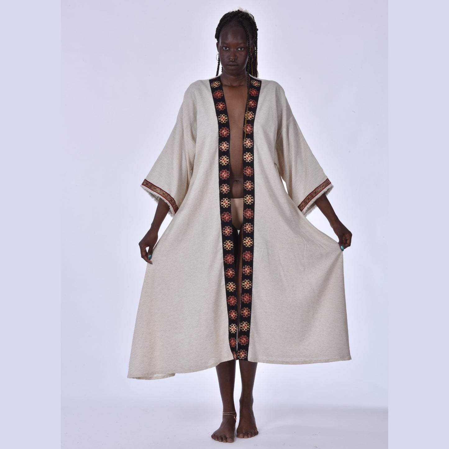 Kaftan Kimono Hand Made Borders