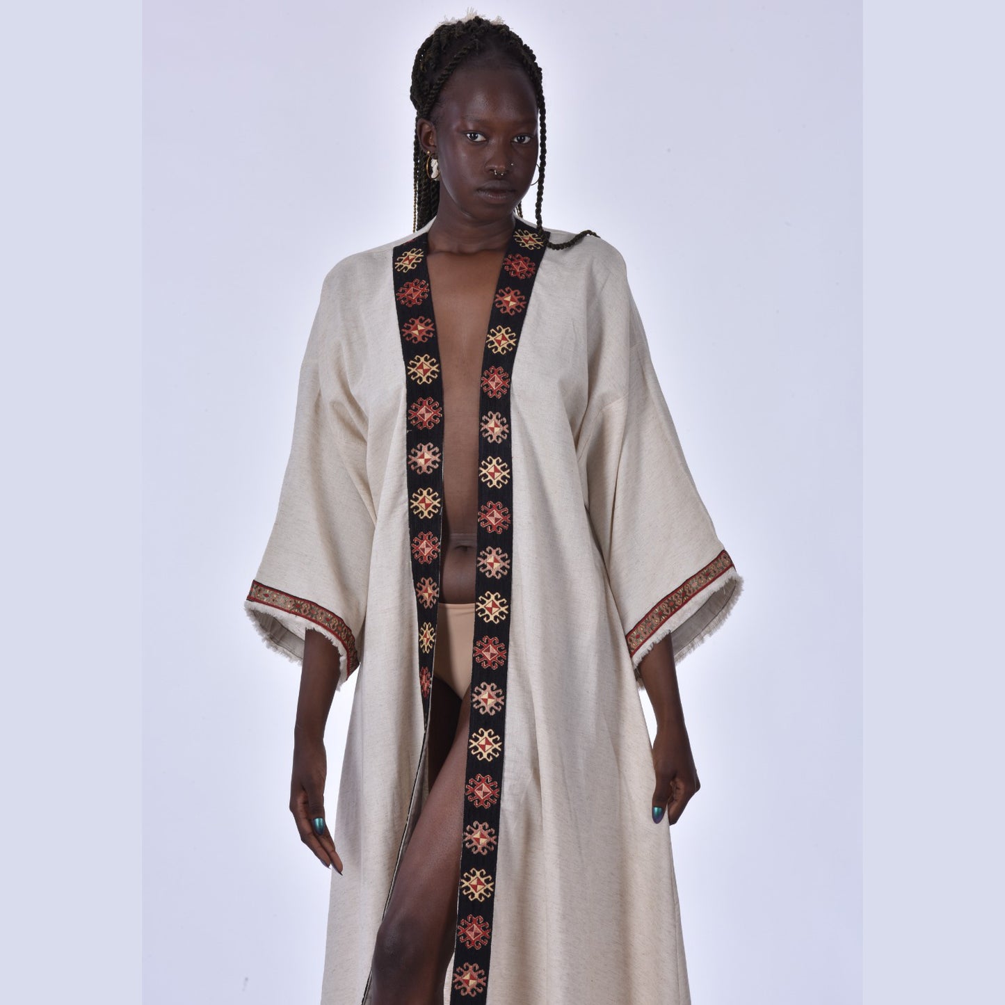 Kaftan Kimono Hand Made Borders