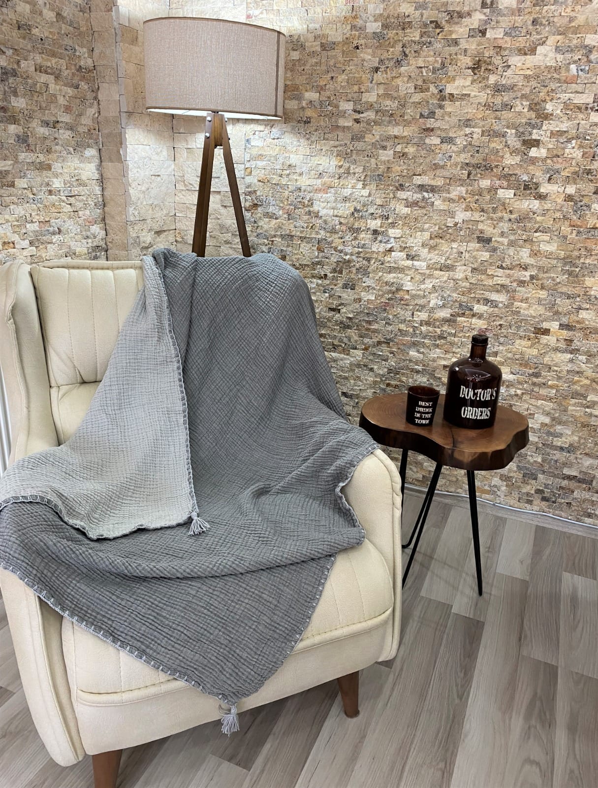 Muslin Natural Cotton Throw Blanket Gauze Blanket