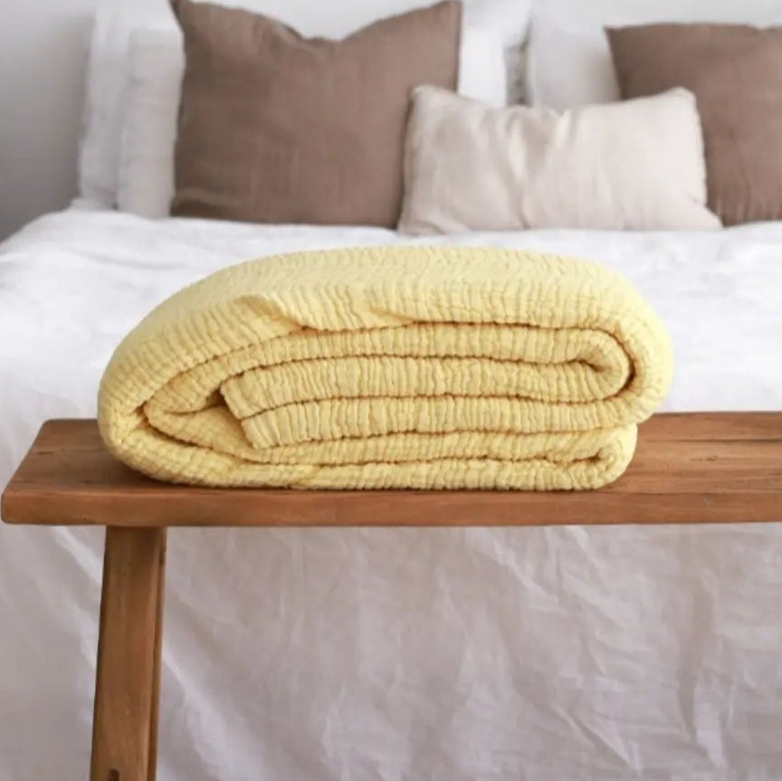 Muslin Natural Cotton Throw Blanket Gauze Blanket
