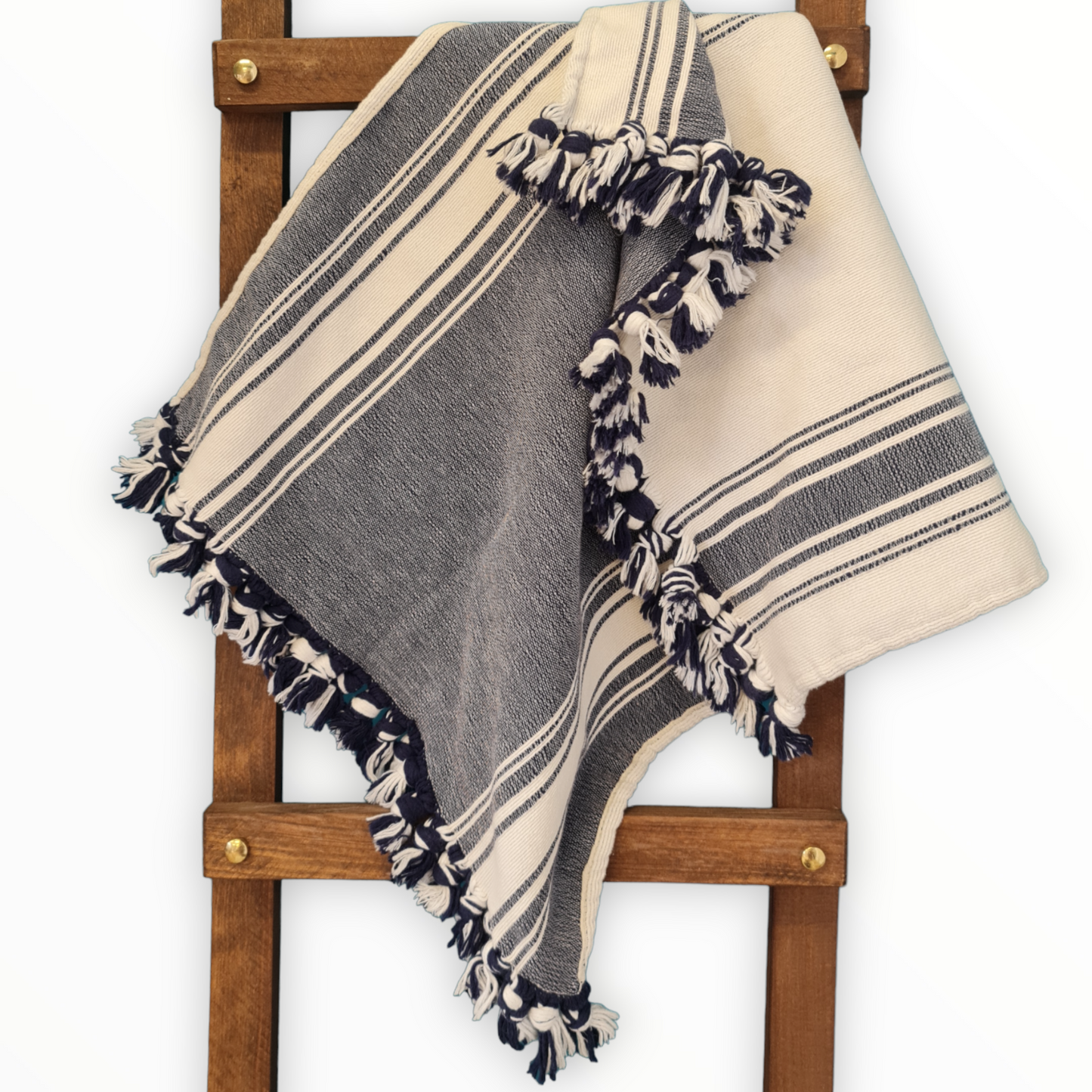 Natural Cotton Bath Matt Indigo