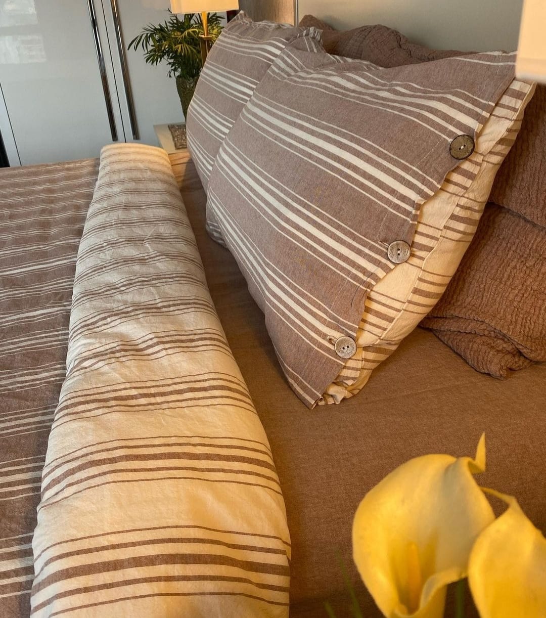 Natural Cotton Duvet Cover Set