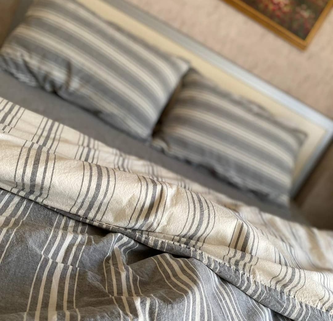 Natural Cotton Duvet Cover Set