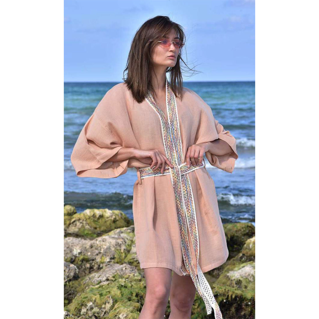 Natural Cotton Hand Made Kimono Kaftan