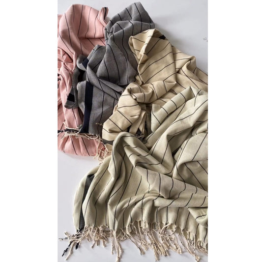 Natural Cotton Hand Woven Turkish Towel Pestemal