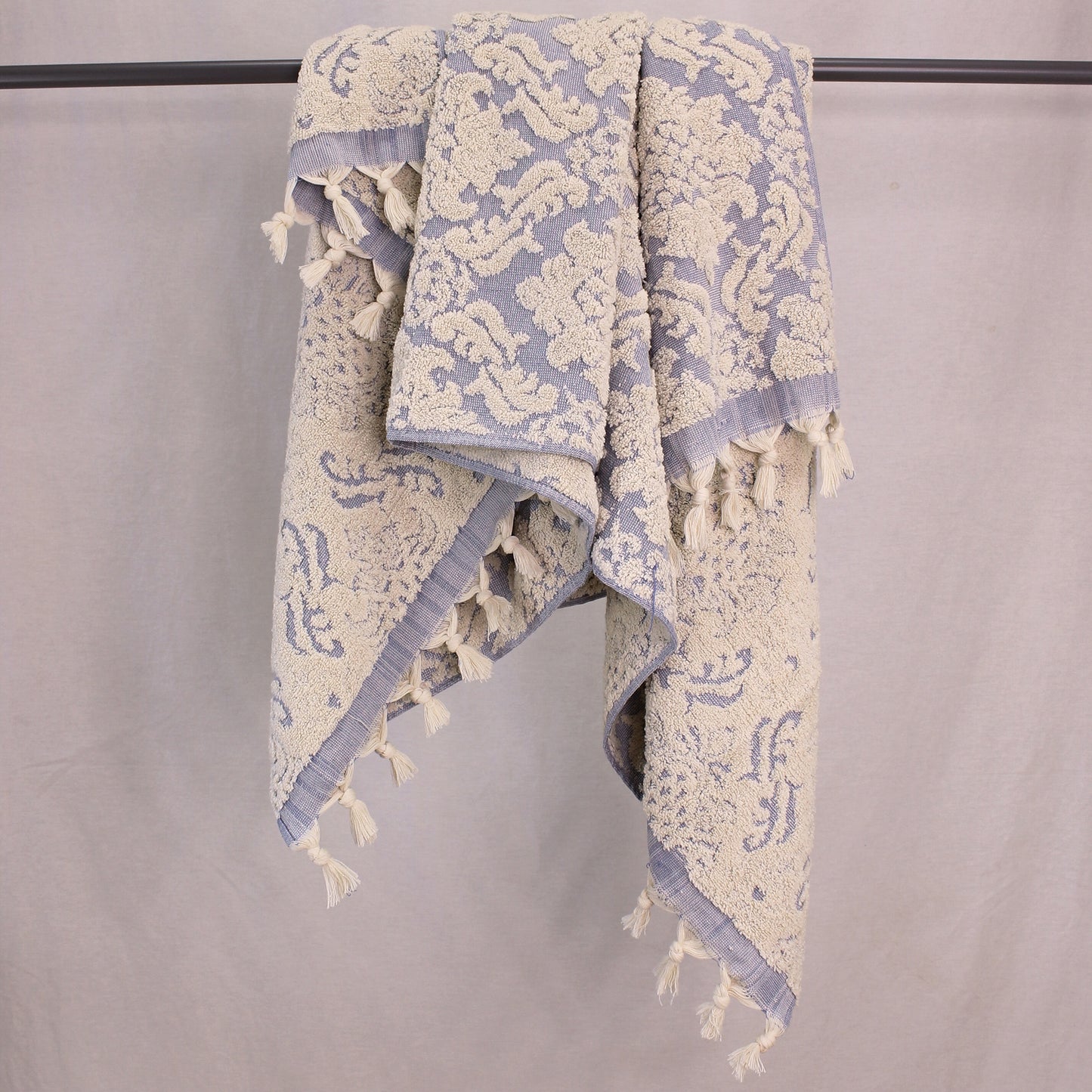Natural Cotton Hand Woven Turkish Towel Terry Bath Towels