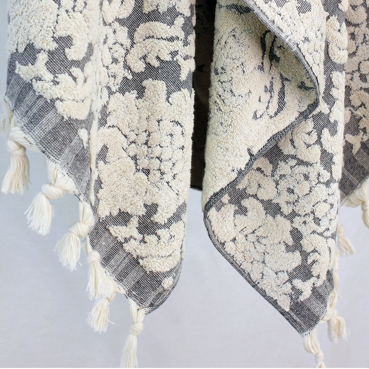 Natural Cotton Hand Woven Turkish Towel Terry Bath Towels