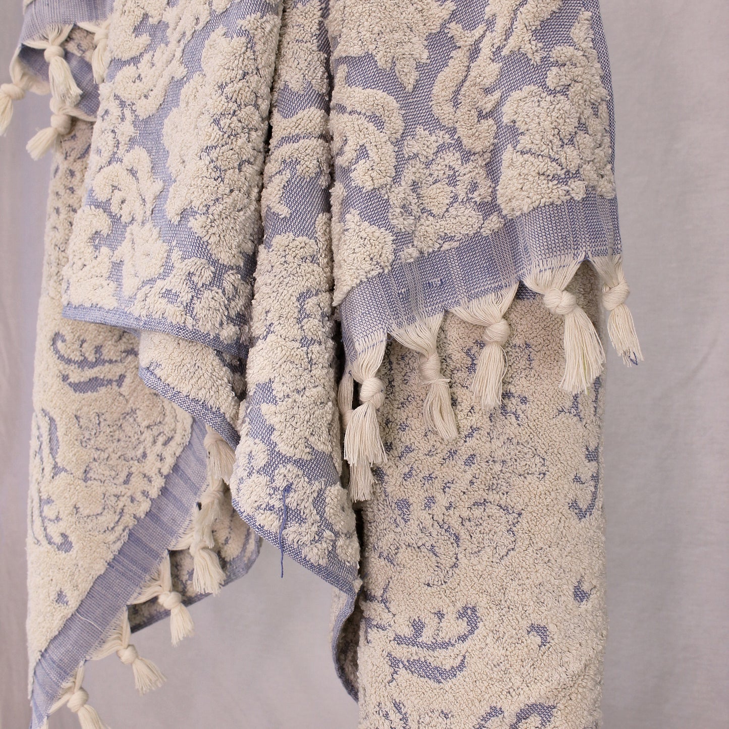 Natural Cotton Hand Woven Turkish Towel Terry Bath Towels