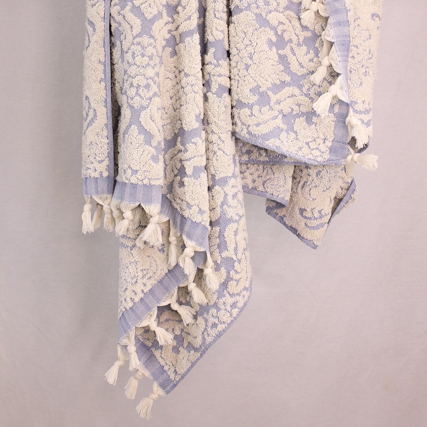 Natural Cotton Hand Woven Turkish Towel Terry Bath Towels