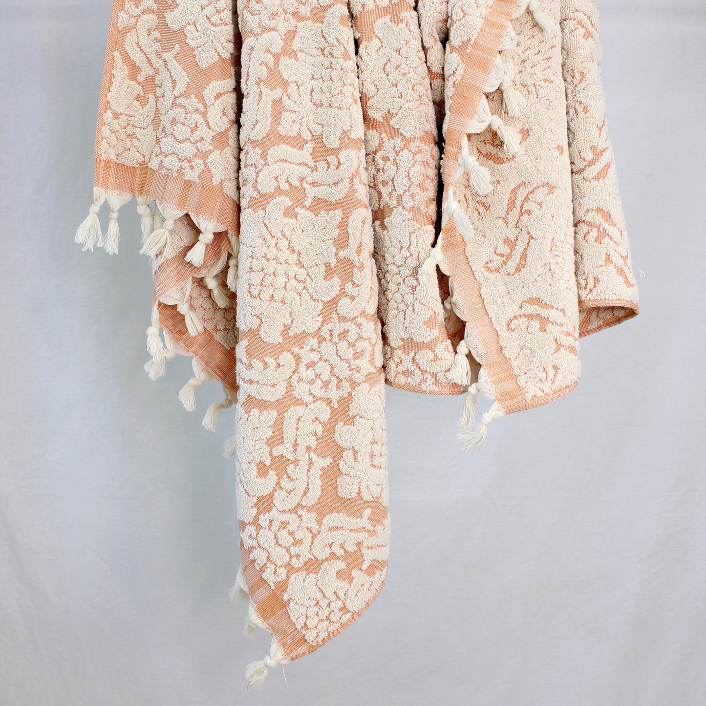 Natural Cotton Hand Woven Turkish Towel Terry Bath Towels