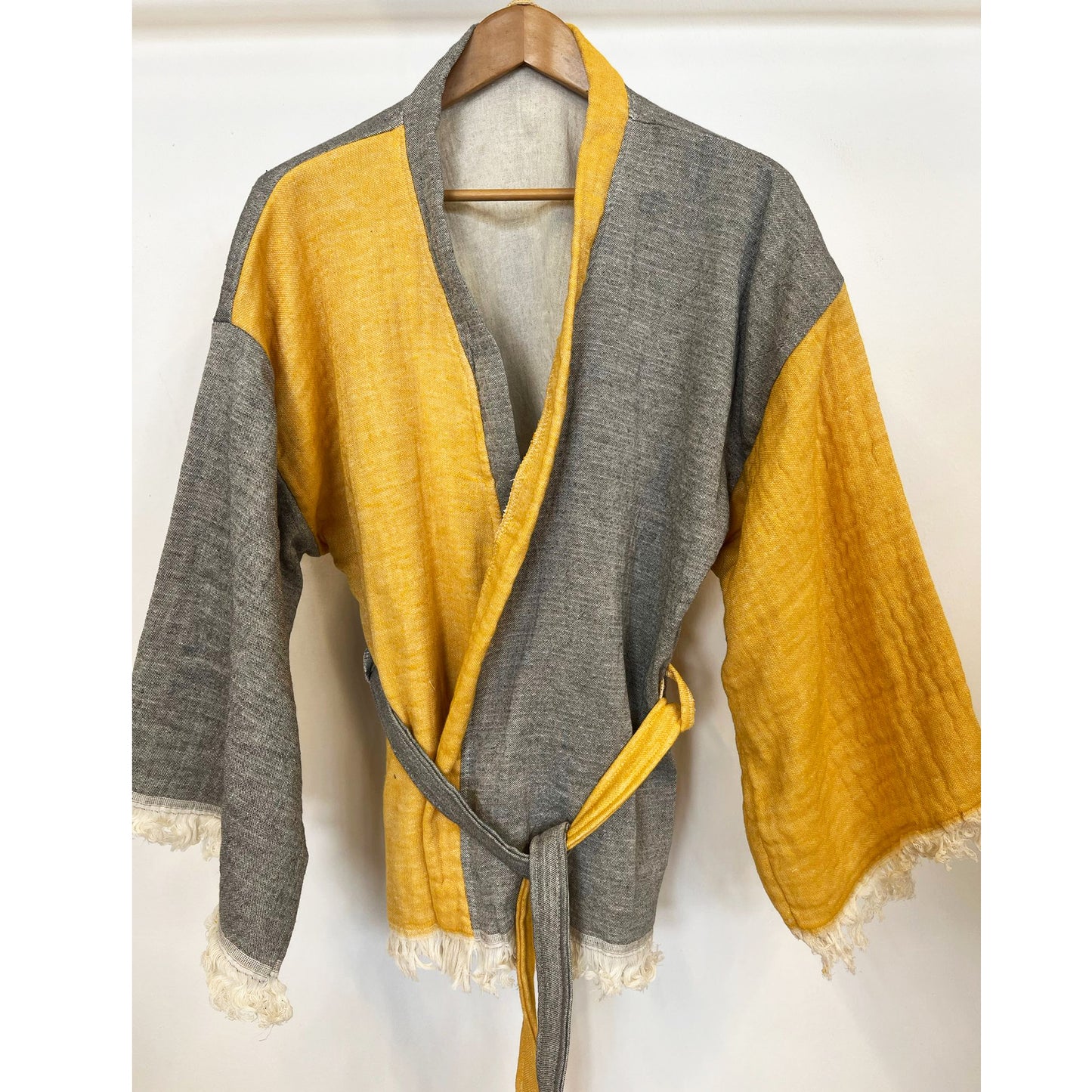 Natural Cotton Muslin Jacket Pants Set