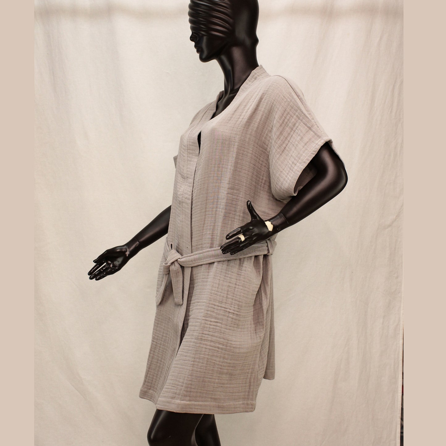 Natural Cotton Muslin Kimono