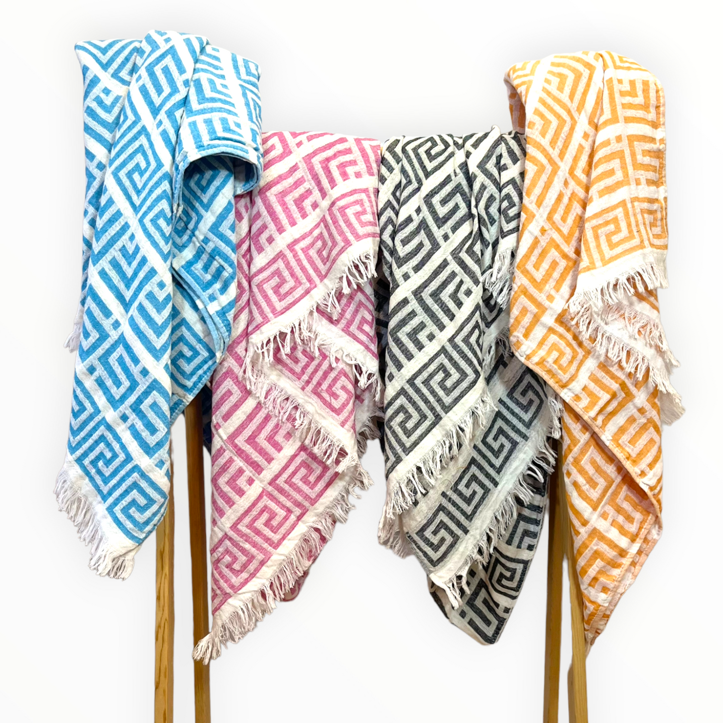 Natural Cotton Muslin Turkish Towel Pestemal