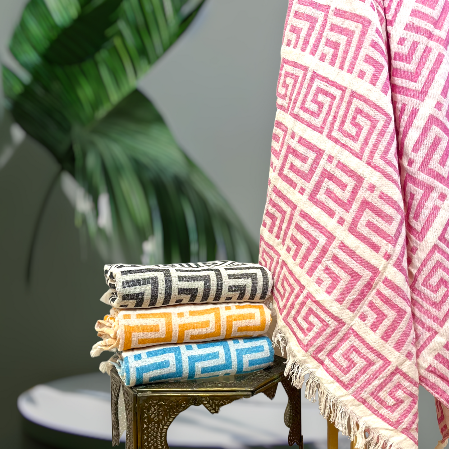 Natural Cotton Muslin Turkish Towel Pestemal