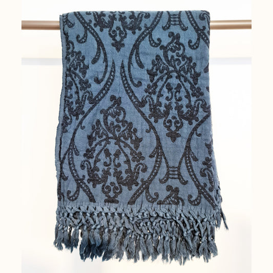 Jacquard Turkish Towel Throw Blanket