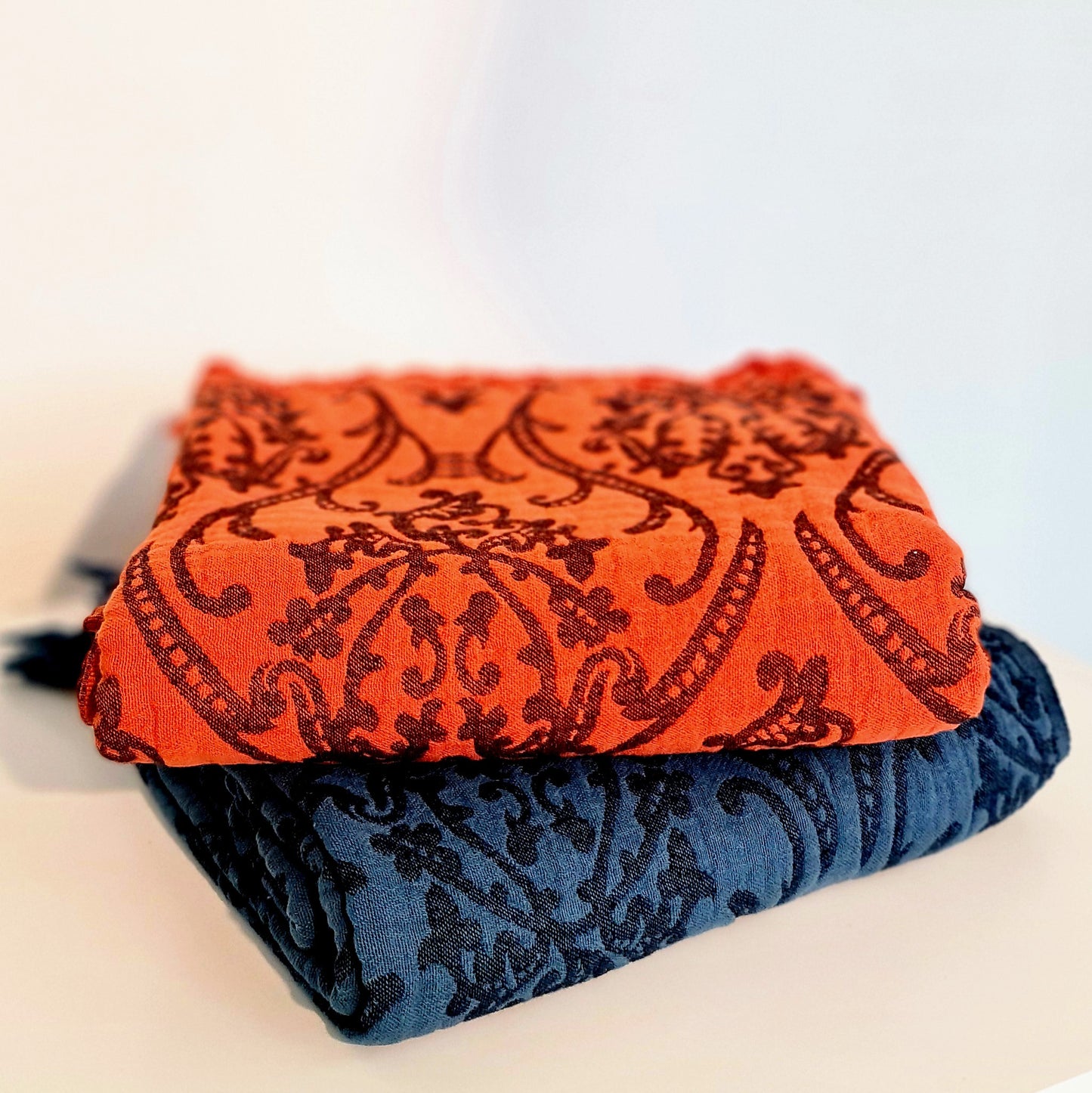 Jacquard Turkish Towel Throw Blanket